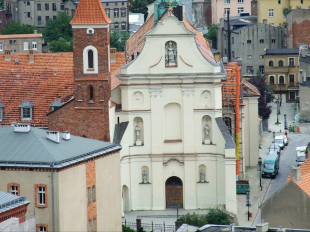 Gniezno widoki miasta z wieży katedry