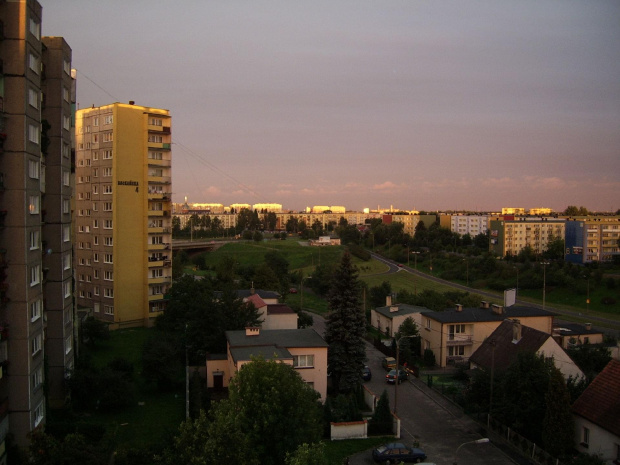 Bydgoszcz - widok z 6 piętra - przed burzą.