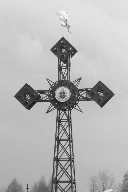 kopia krzyża z Giwontu przy Sanktuarium Matki Bożej Fatimskiej na Krzeptówkach w Zakopanym