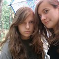 JA i KAROL :) pod parasolem... zly wzrok wrecz zabijajacy lol2