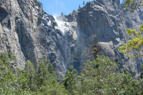 wodospad Bridaveil Fall (welon panny młodej ;), Yosemite NP - Kalifornia #usa #wycieczka