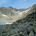 widok znad Długiego Stawu na Polski Grzebień #Tatry