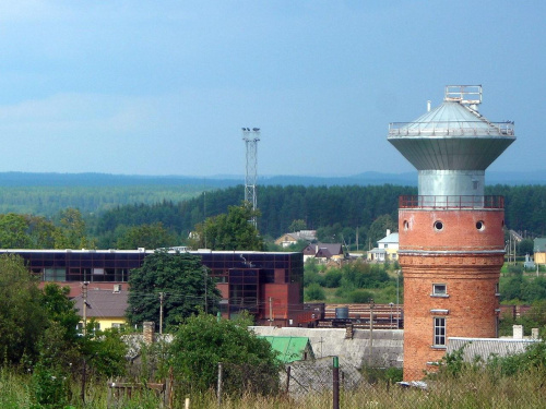 A to widok stacji - przejścia granicznego z Białorusią