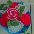 bukiet urodzinowy z 7 róż, 1-wszy bukiet #bukiet #KwiatyZBibuły #handmade