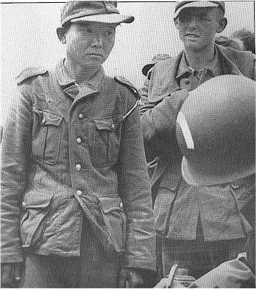 Asian Troops ( conscripts ), in the German Wehrmacht, captured on D-Day, June 6, 1944 !