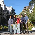 Edi, Carlos, Aika, Sławek, Rysio- Lombard Street w San Francisco