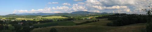 panorama Beskid Śl. widok z Cieszyna osiedle Banotówka cz. 1