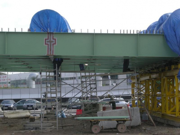 2007-10-05 Budowa wiaduktu nad Rondem Dudajewa